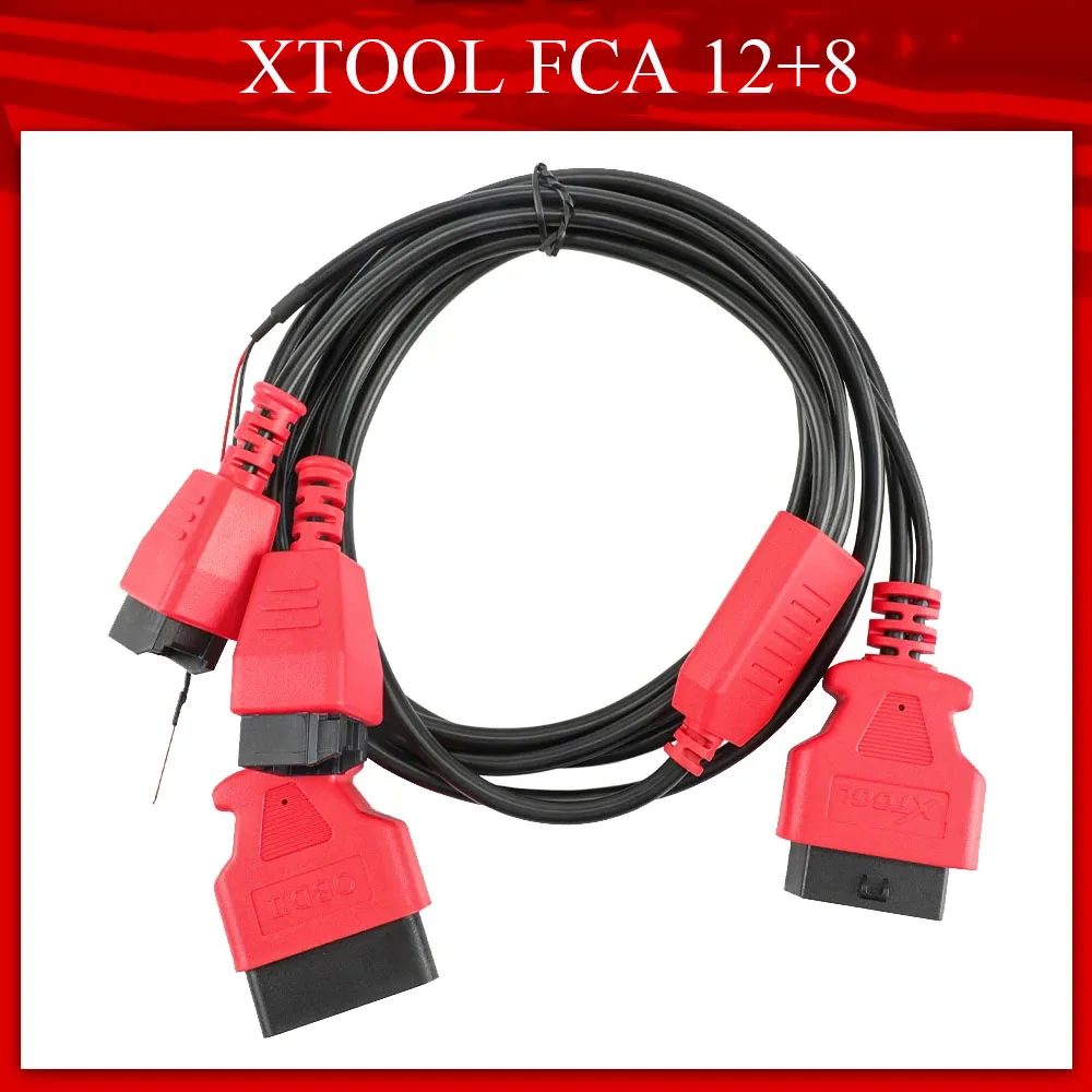 XTOOL FCA 12+8 Connector Cable Adapter for Chrysler Compatible with X100Pad3 A80Pro A80Pro Master EZ400Pro D7 D8 D9 D9Pro