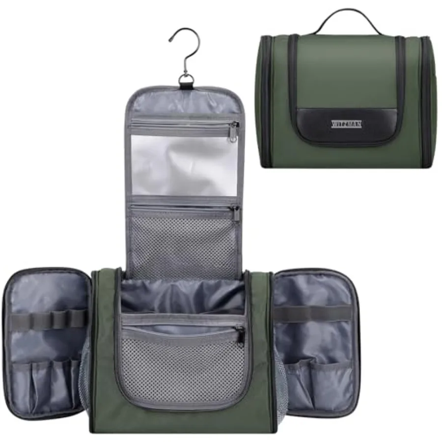 

WITZMAN Туалетные принадлежности ag для мужчин и женщин Lar anging Multi-orgazation atroom ag Водостойкий Dopp Kit ng ag Men 690, армейский зеленый цвет