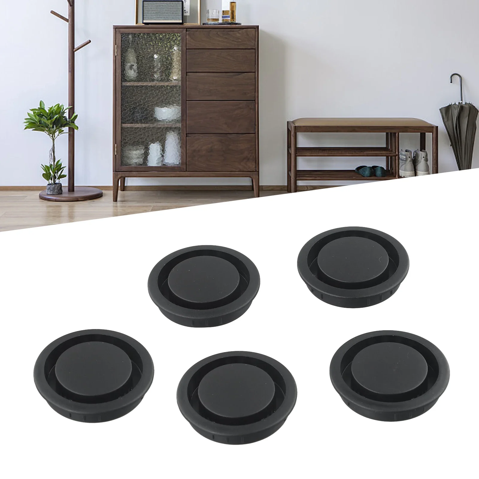 Vents Cabinet Vents Auditoriums 50mm ABS Plastic Air Vent Decor Grey/Black/Brown/White Ventilator Grille Hole Vents Cover