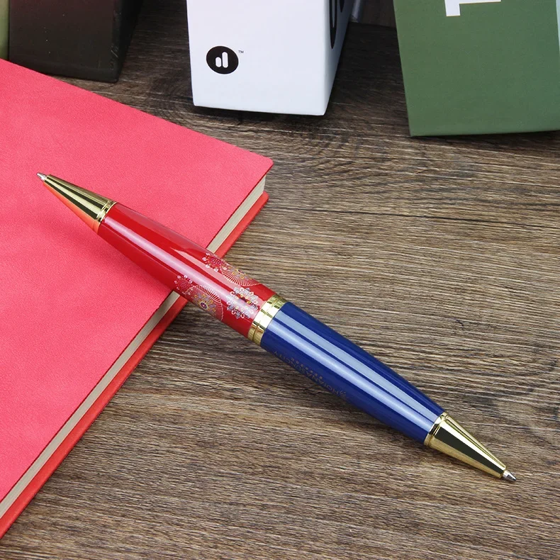 10pcs Red and blue ball point pen blue and red dual-purpose refill new strange bookkeeping marking pen