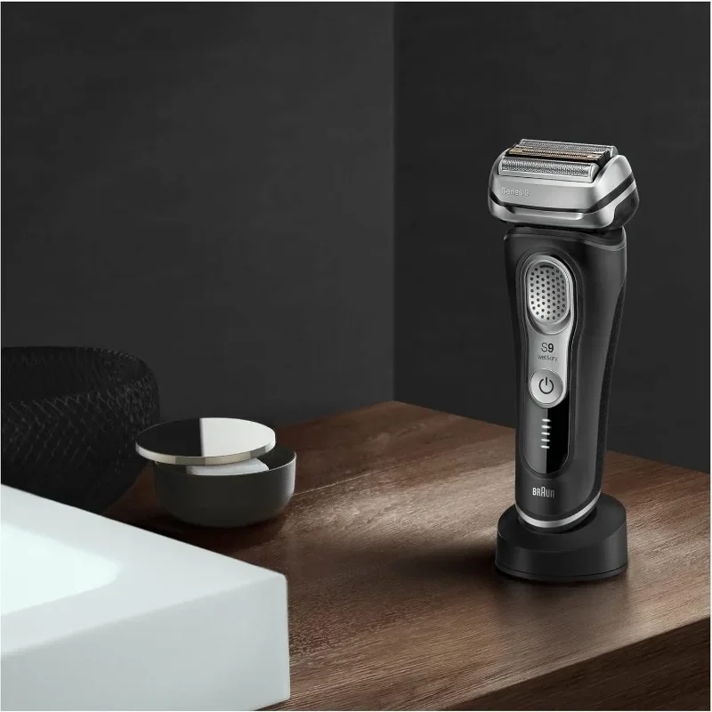 Braunn Series 9 9340s + Electric Shaver with 20% Longer Battery Life Charging Station Wet&Dry Electric Shaver Men's Precision