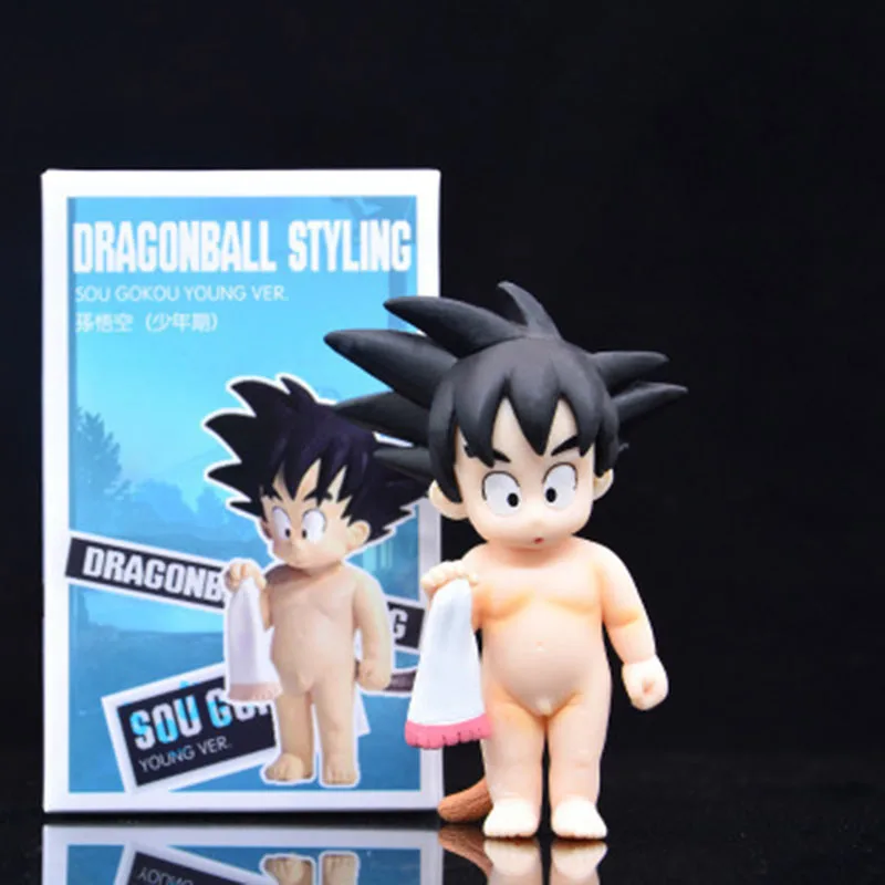 Anime Dragon Ball Z Child Son Goku Take a Shower PVC Action Figure Toy Model Statue Collection Car Funny Room Desktop Decoration