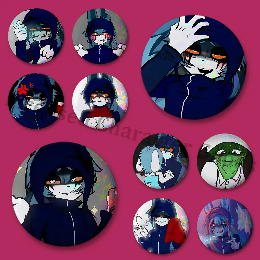 Badges Round Itabag Decoration IP Peripheral Products 58mm 44mm 32mm 75mm 25mm Mini Pukasi T-Terrible M-Mouse Luke