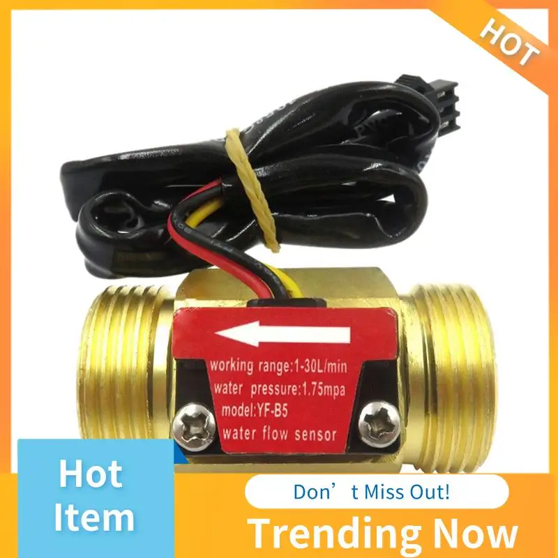 

CMHI-YF-B5 DN20 G3/4Inch Water Flow Sensor Switch DC5-18V 1-30L/Min Flow Meter For Industrial Control Liquid Circulating Spare P