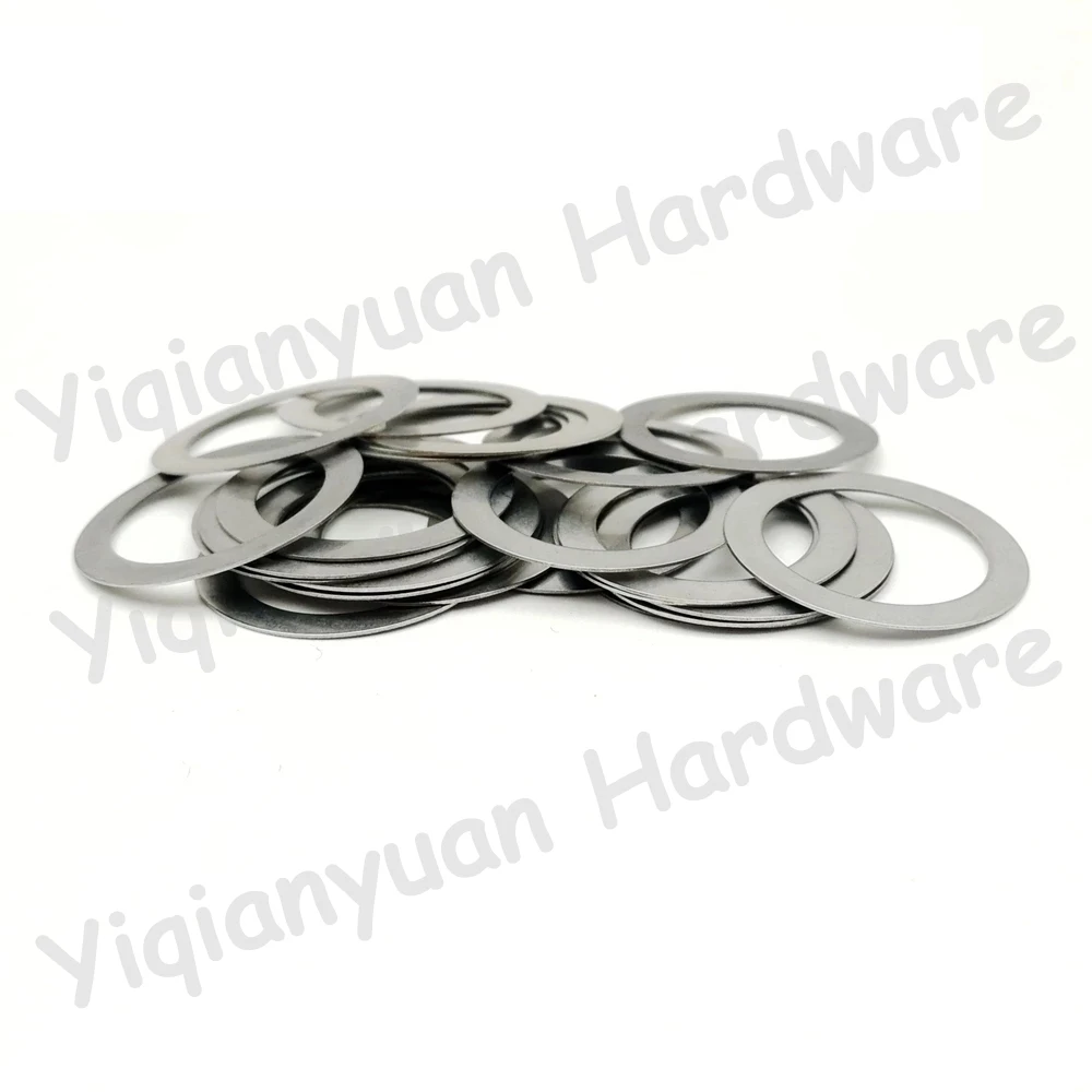 Yiqianyuan M12 M14 M15 DIN988 SUS304 Stainless Steel Adjusting Shim Washers Ultra-thin Plain Washer Flat Gaskets