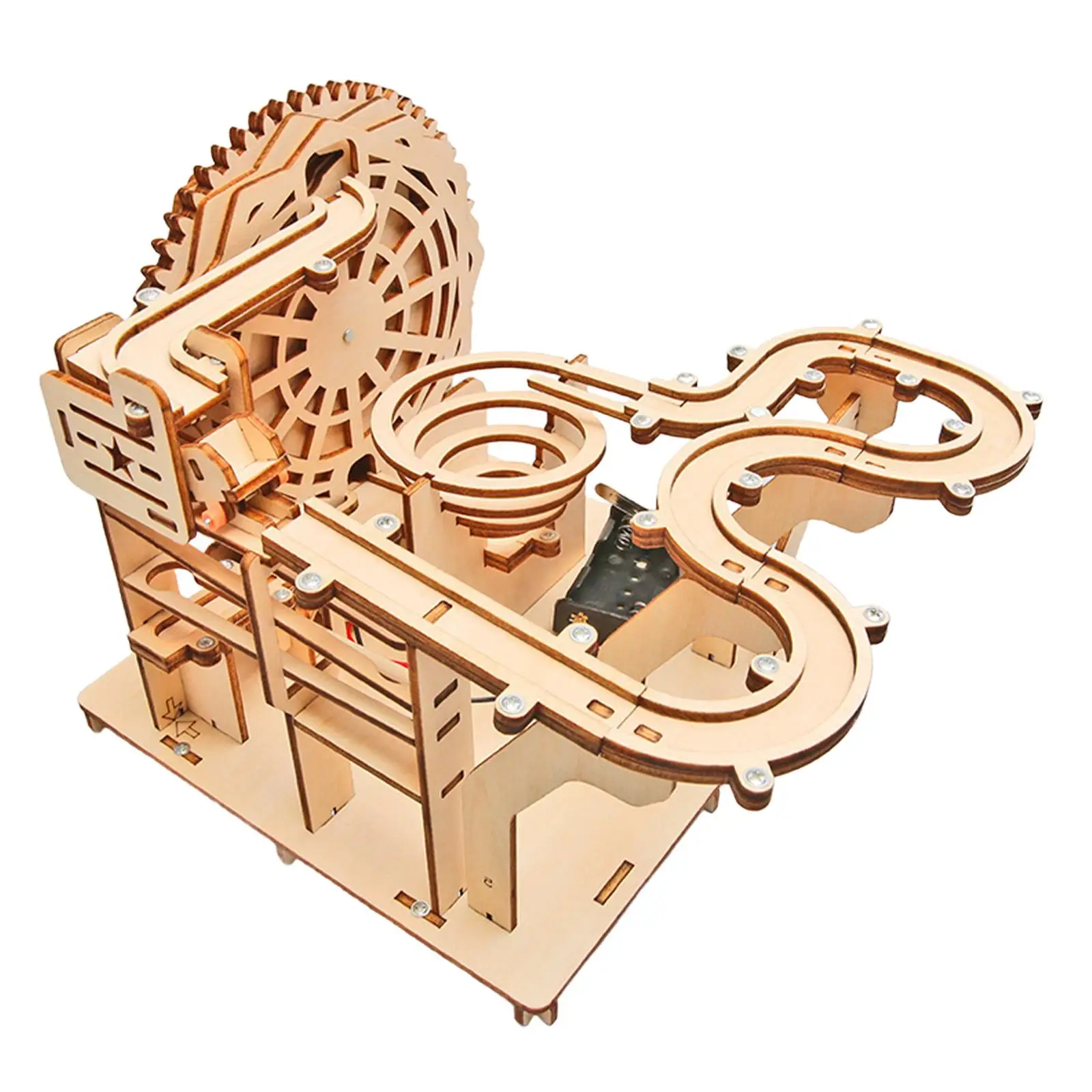 3D Wooden Puzzle Educational Creative Marble Run Model for Hobbyist Ornament