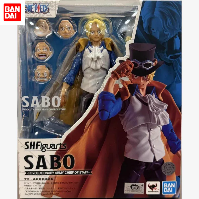

Bandai SHF One Piece Sabo Revolutionary Army Chief of Staff Action Figure Toy Collection Gift in Stock 24 Hours Shipping