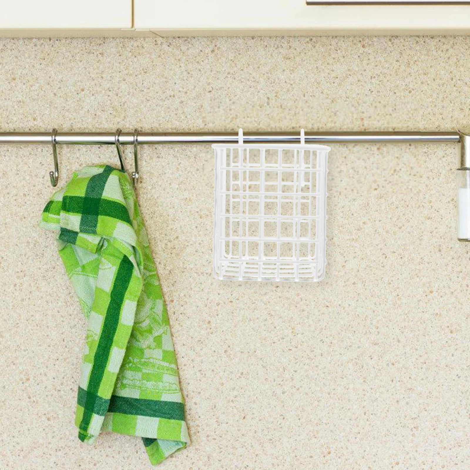 

Hanging Wire Basket Iron Storage Rack For Kitchen Bathroom Bedroom Over Door Organizer Large Capacity Metal Grid Shelf