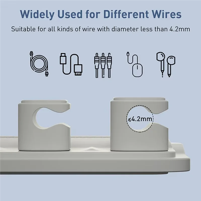 -MEOF-organizador de cables de ratón magnético, Protector de Clip de Cable de escritorio, enrollador de Cable, enchufe de fila, soporte de línea de carga USB fija