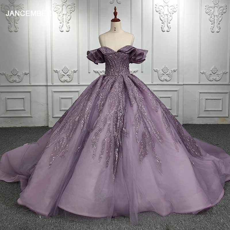 

Великолепное женское платье Quinceanera 2023, с открытыми плечами, высокое качество, современное популярное бальное вечернее платье на шнуровке DY9986