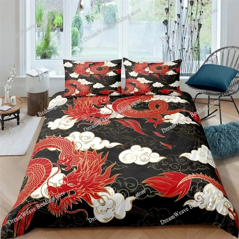 

New Dragon Bedding Set Single Twin Full Queen King Size Bed Set Adult Kid Bedroom Duvet cover Sets 3D Print Bed Sheet Set