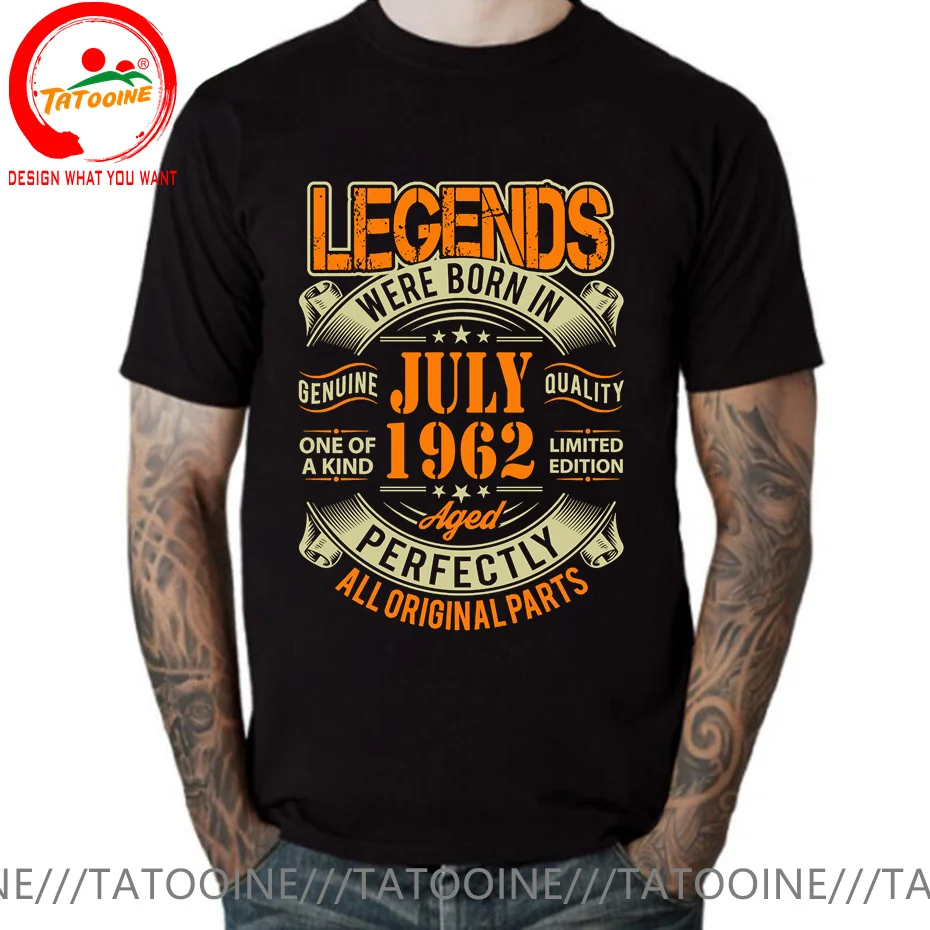 Legends Born in 1962 Aged Perfectly January Febuary March April May June July August September October November December T Shirt