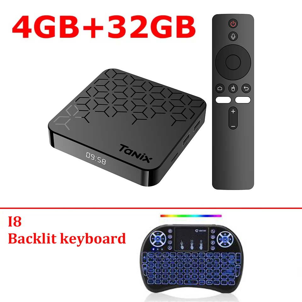 TANIX TX7 Smart TV BOX Allwinner H728 Octa Core 8K Android 14 Set