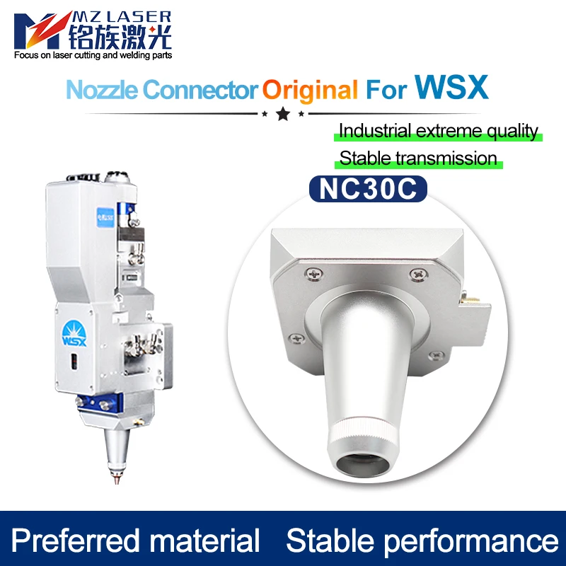 Mingla ser La ser Nozzle Connector 3D Capacitive sensor For WSX NC30C Fiber La ser Pipe Tube Cutting Machine Head