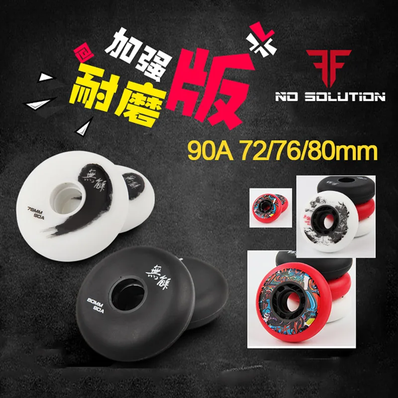 88A to 90A 72 76 80 mm Roller Slalom Sliding Inline Skates Wheels for FSK Street Driveway Road Racing Free Skating For SEBA