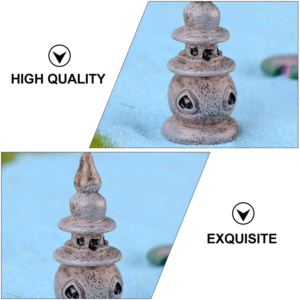 Mini adornos de resina para jardín, 5 uds., para Patio exterior, bonsái, paisajismo, accesorios para micropaisaje, Mini adornos