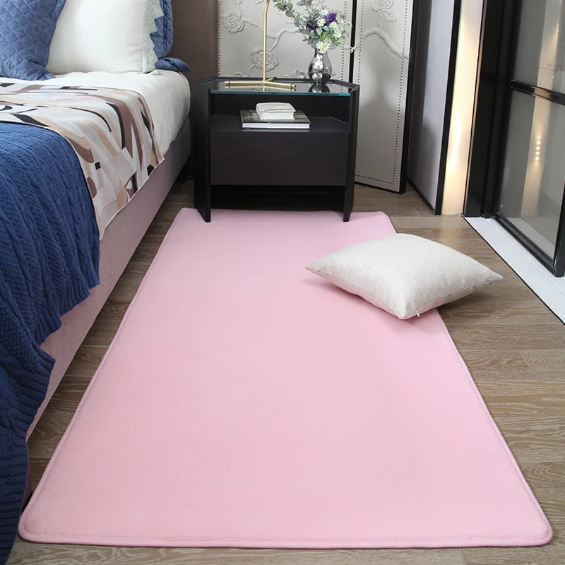 Soft Coral Fleece Carpet Foldable Thick Rug for Living Room Bedside