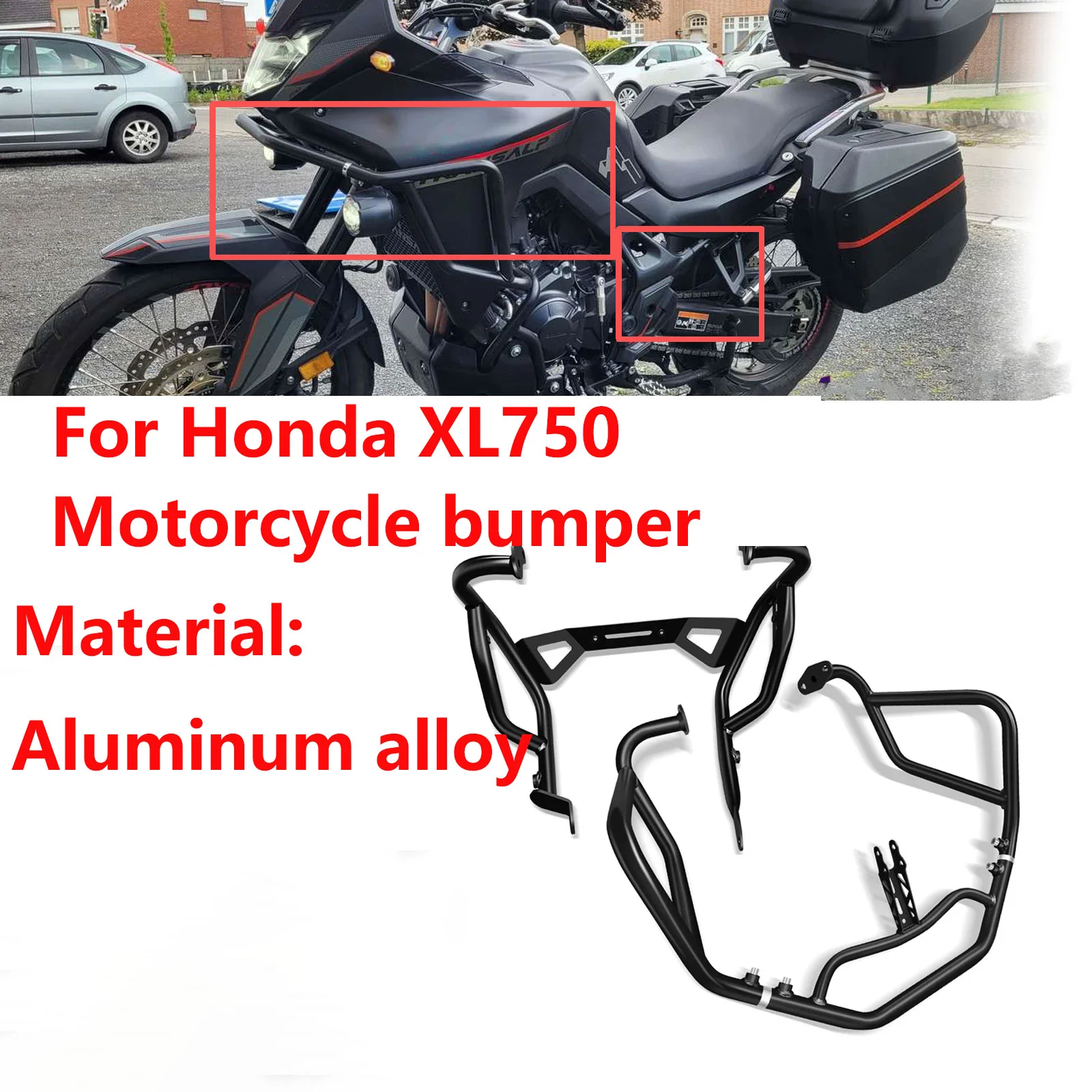 

For Honda XL750 Motorcycle Accessories Engine Guard Highway Crash Bar Frame Protection Bumper Car body crash Fall protection
