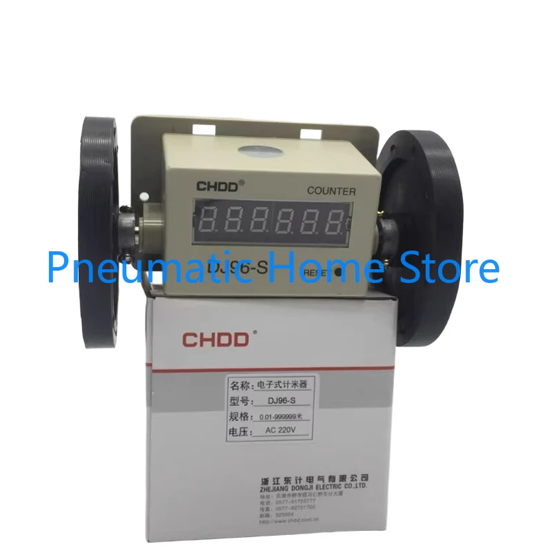 Meter Counter DJ96-S Length Measure Meter Textile Fabric Meter Counter Electronic Digital Counter DC12V AC220V LK-90S 96-F