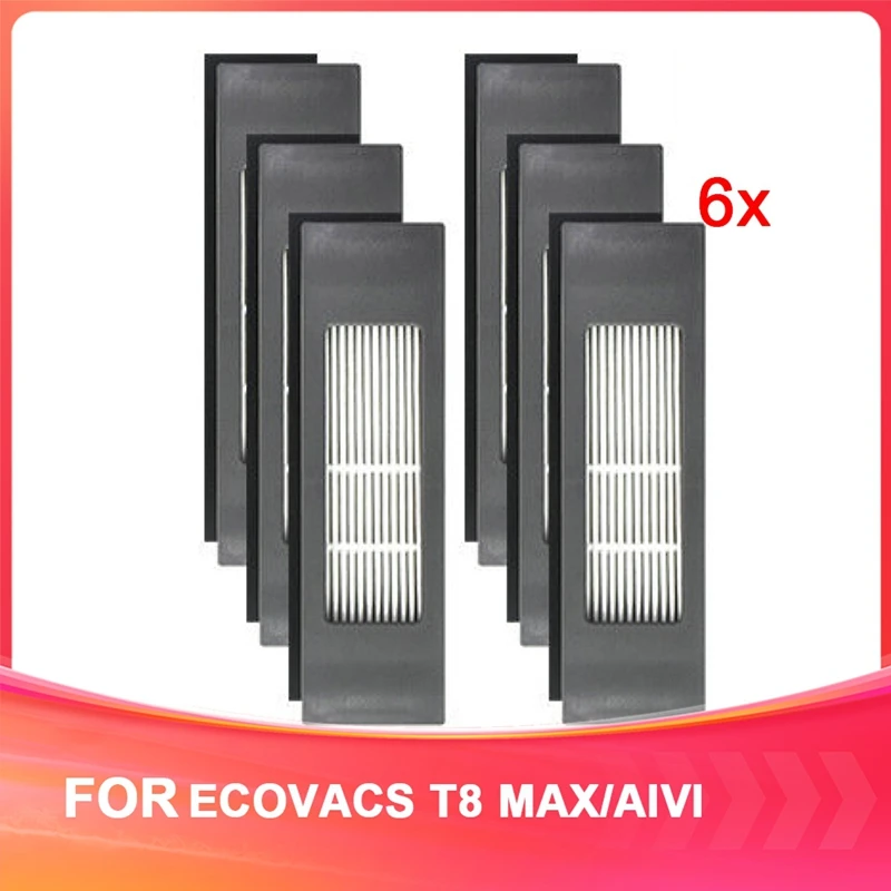 Горячие аксессуары для робота-пылесоса ECOVACS T8 MAX/AIVI, запасные материалы для фильтров