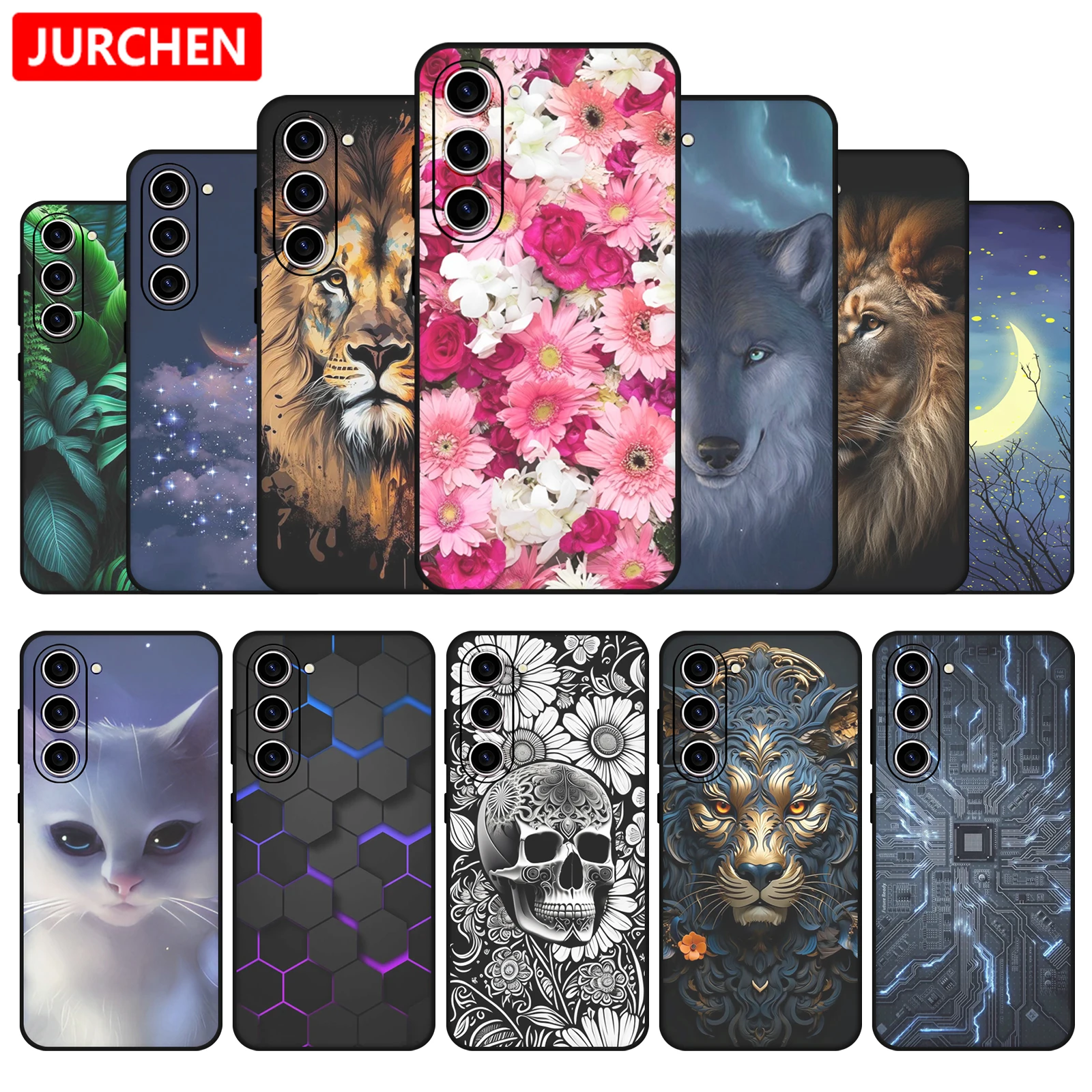 Silicone Case For Samsung S23 Cartoon Photo For Sam sung S 23 Ultra Plus FE 23Ultra 23Plus 23FE SM-S711B S911U S916U S918U Cover