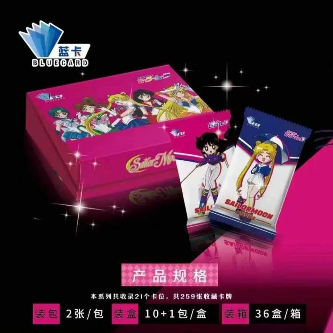 sailor moon booster box Card Silver Kingdom Tsukino Usagi Luna Takeuchi Fantasy Magic Eternal Crystal Anime PR Collection Card Toy Gift Sailor Moon - Hello Kitty