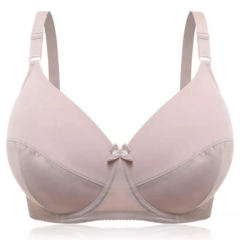 New  Women Underwear Unlined Underwire Soft Bassiere Big Size Bras For Women Everyday Bra Plus Size Bra D DD E F G Cup