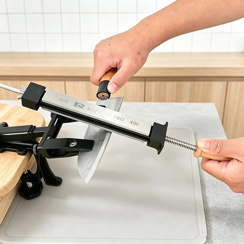 Angle Fixed Knife Sharpener Professional Sharpening Stone Kitchen Grinding System Diamond Honing Woodworking Whetstone Tools