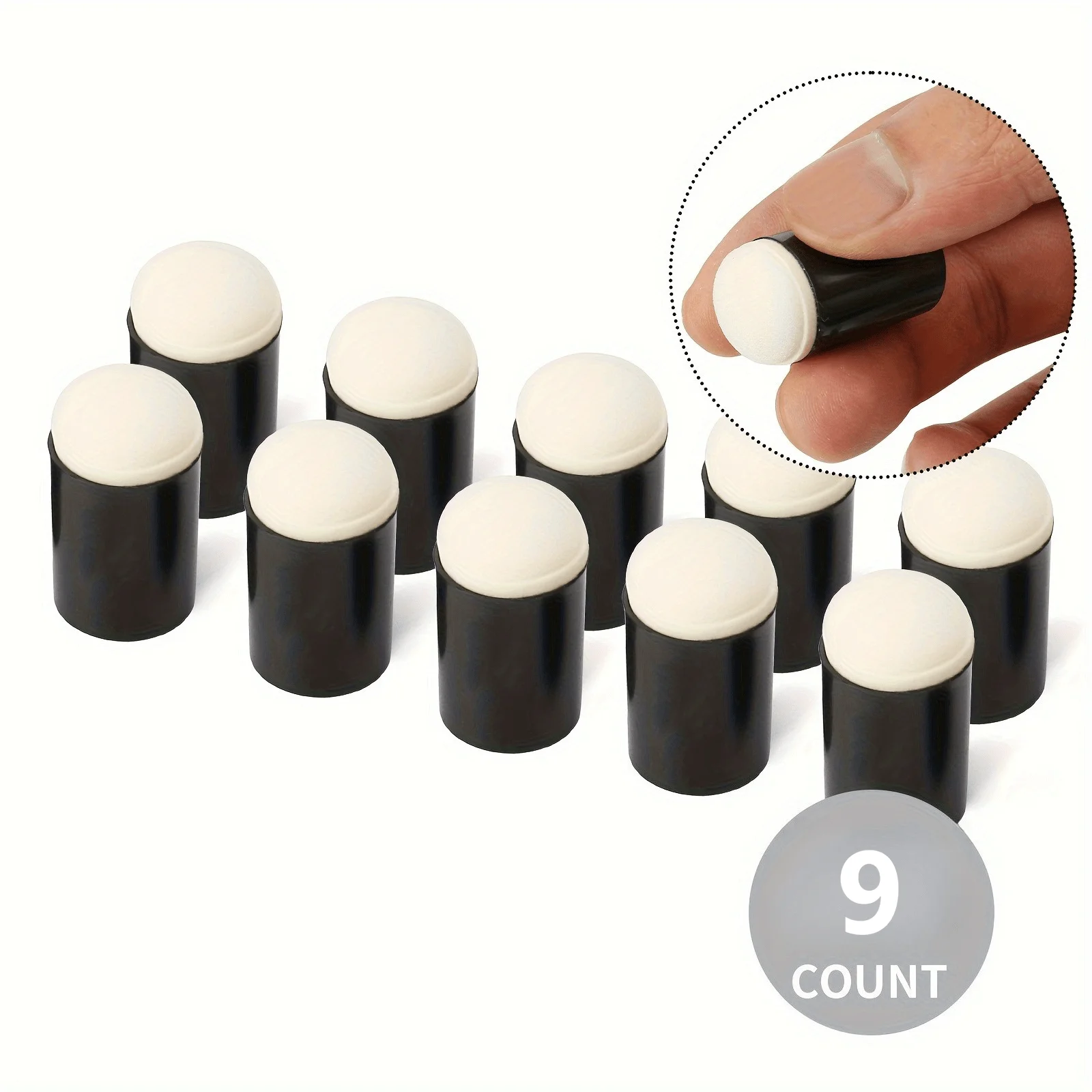 Self Inking Stamp - 9pcs Craft Finger Sponge Daubers Drawing