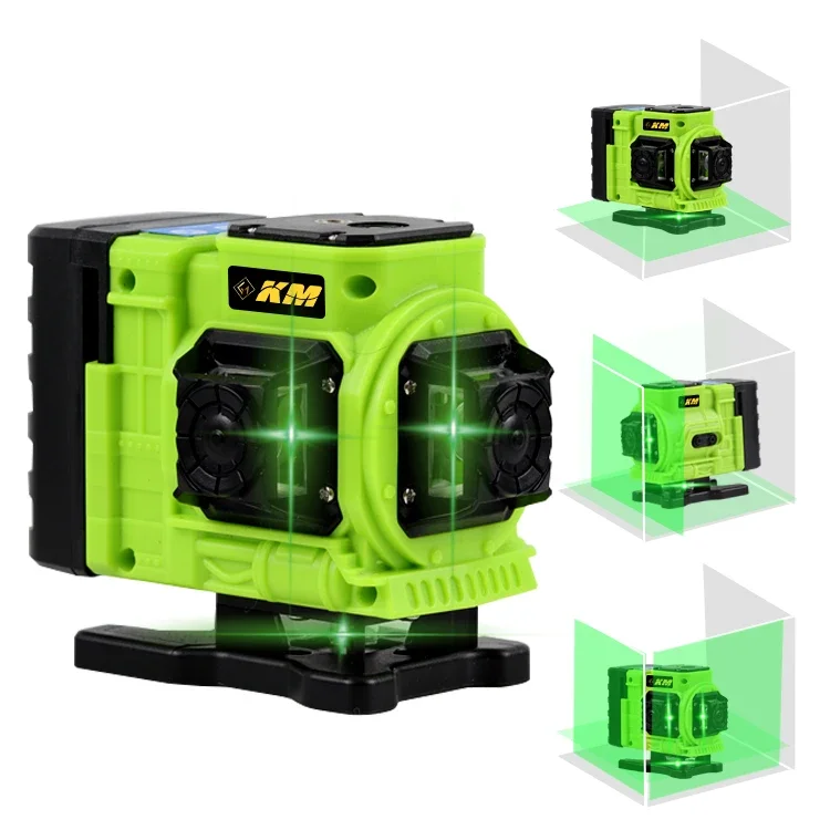 KM Mini Laser Leveling Machine Vertical Self Green Cross Line Laser Level Tool