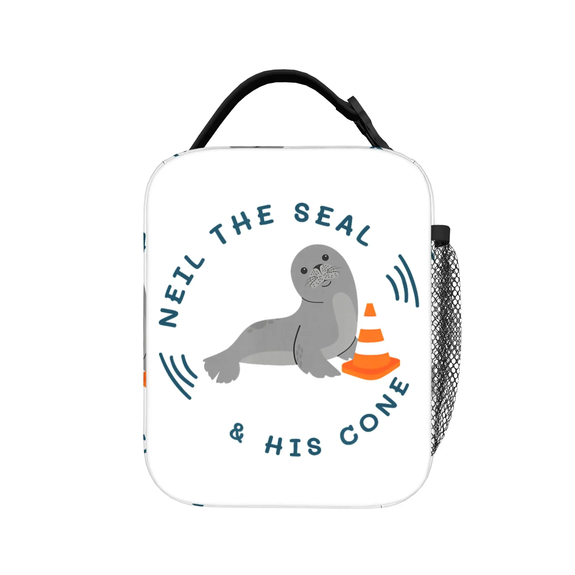 Neil the Seal Thermal Insulated Lunch Bag for Travel  Portable Food Bag Thermal Cooler Lunch Boxes