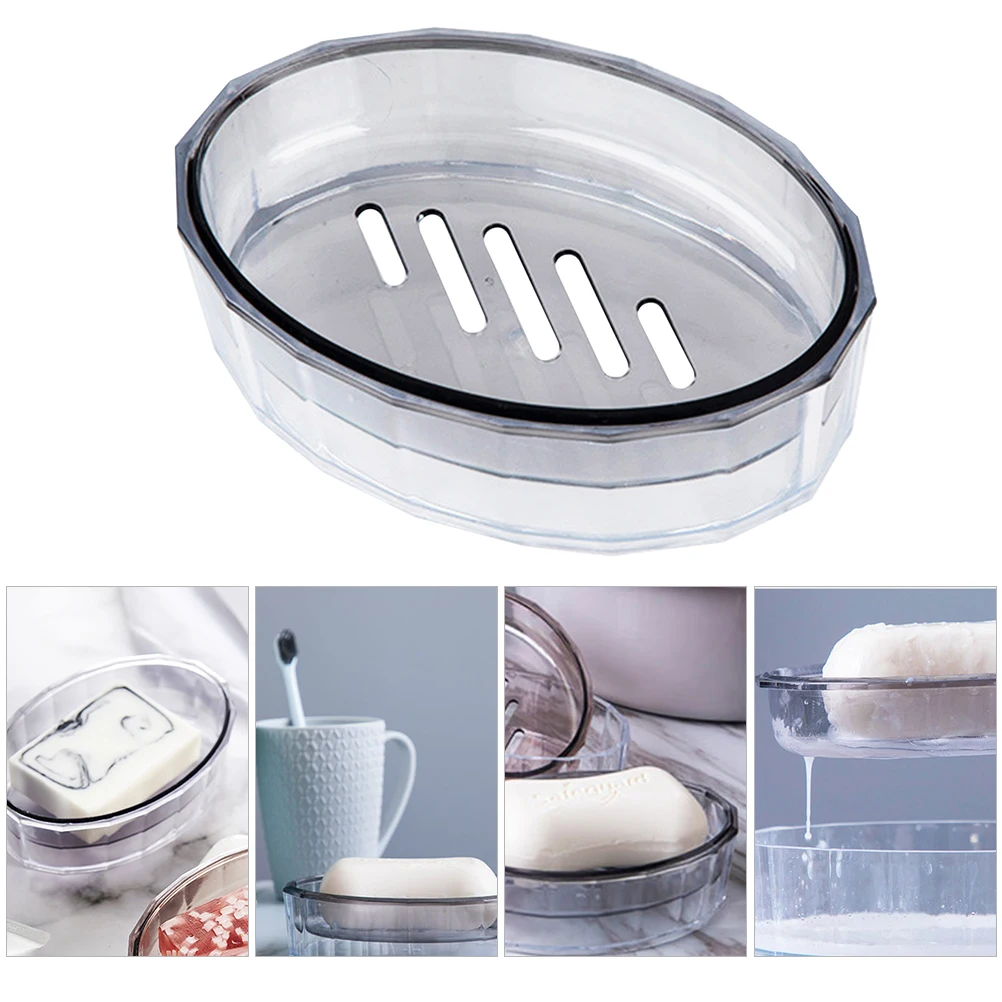 

Soap Box Self Draining Holder Pcdg Material Bathroom Sink Use Creative Dish Storage Rack Eco Friendly