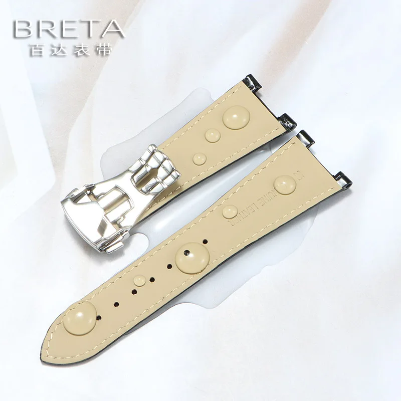 オメガコンステレーション 131.33 シリーズノッチ革時計バンド 25 × 13 ミリメートル 25 × 14 ミリメートルブルー時計ストラップリストバンド時計アクセサリー