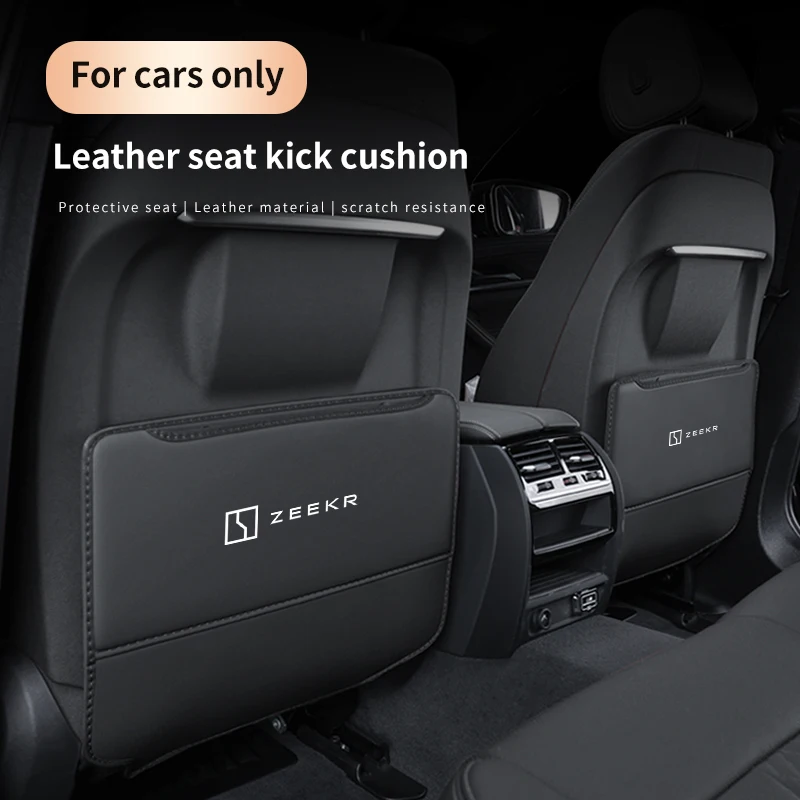 For ZEEKR X 001 007 009 MIX Car Seat Backrest Protection Anti-kick Pad Seat Back Storage Bag Rear Organizer Auto Accessories