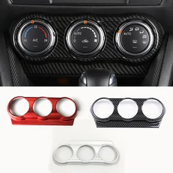 For Mazda 2 Demio DL Sedan DJ Hatchback 2015-2018 ABS Plastic Interior Air Conditioning Adjustment Switch Cover Trim Accessories