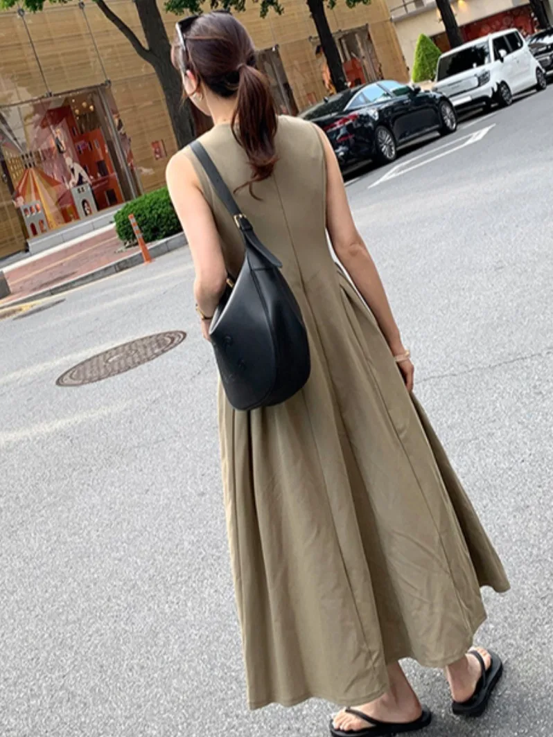 

Длинный жилет для похудения Dr, женский летний винтажный круглый жилет с завязками на талии, плиссированный дизайн в стиле пэчворк, шикарный китайский бренд