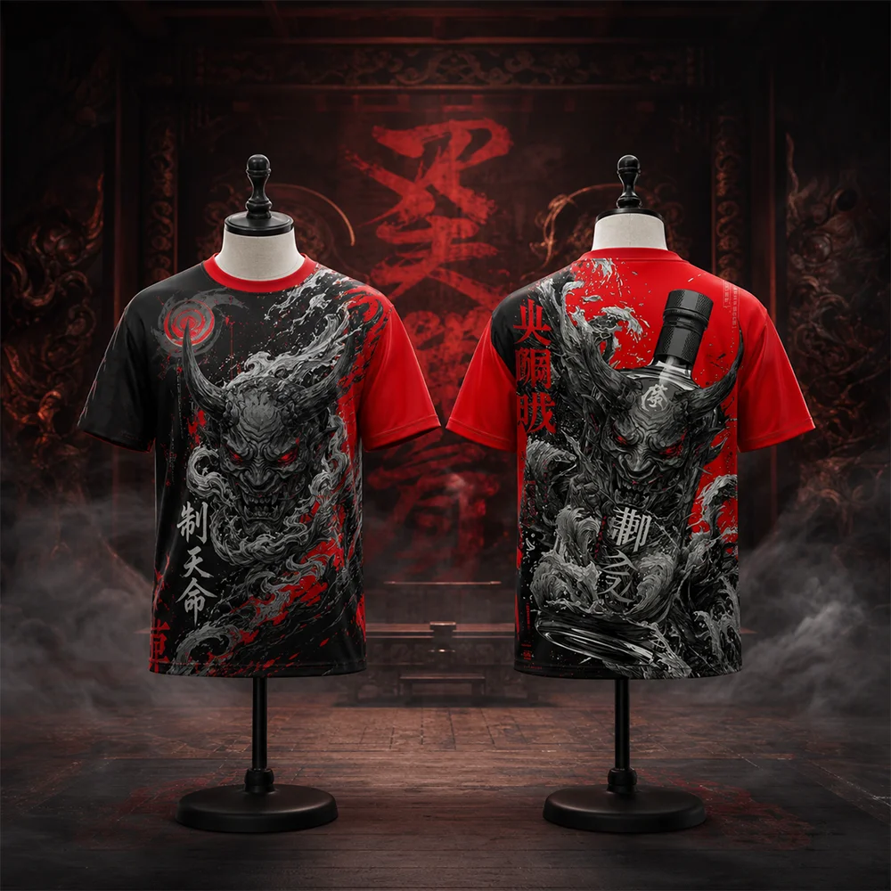 Unisex Schnelltrocknend Atmungsaktiv 3D-Druck Japanischer Anime Sport T-Shirt für Outdoor Streetwear Modische Eltern-Kind-Kleidung – Detail 3