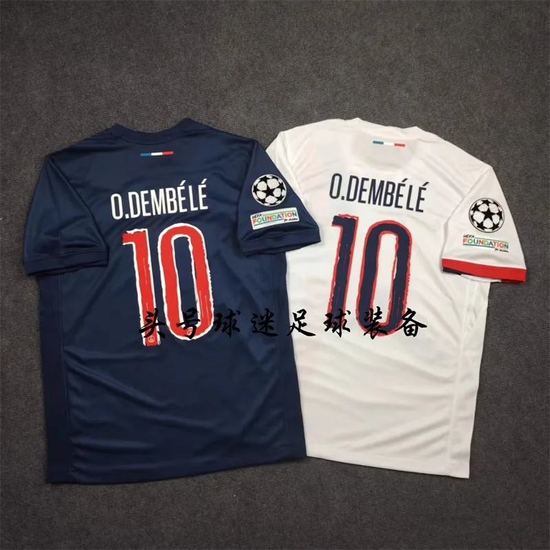 

2425 Париж Сент-Гермен Джерси No 10 Dembele Мужская футболка с 3D принтом Быстросохнущая дышащая летняя бестселлерная мужская одежда