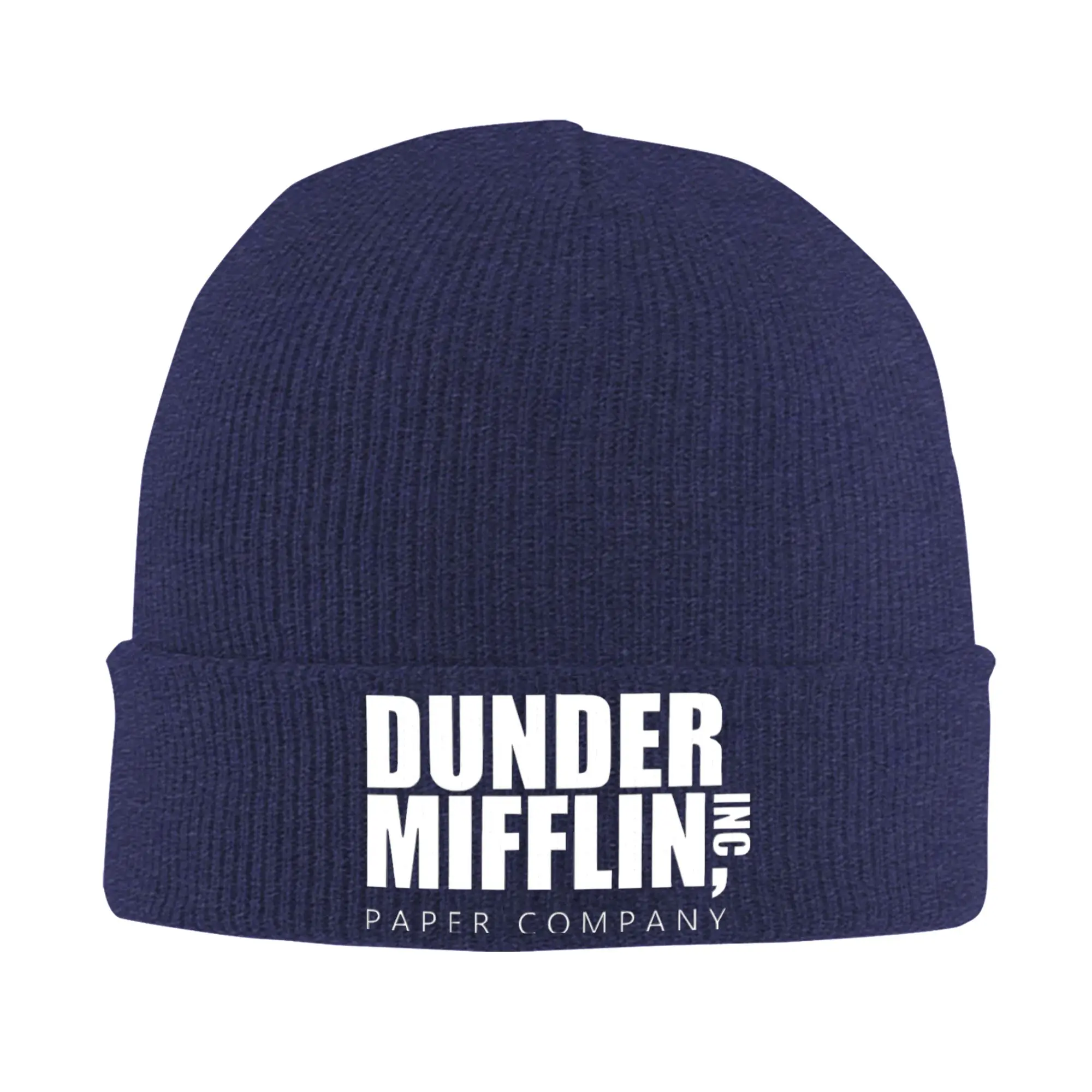 Dunder Mifflin Paper Company Knit Hat Beanies Winter Hats Warm Unisex  Hip Hop The Office TV Show Cap Men Women Gift,