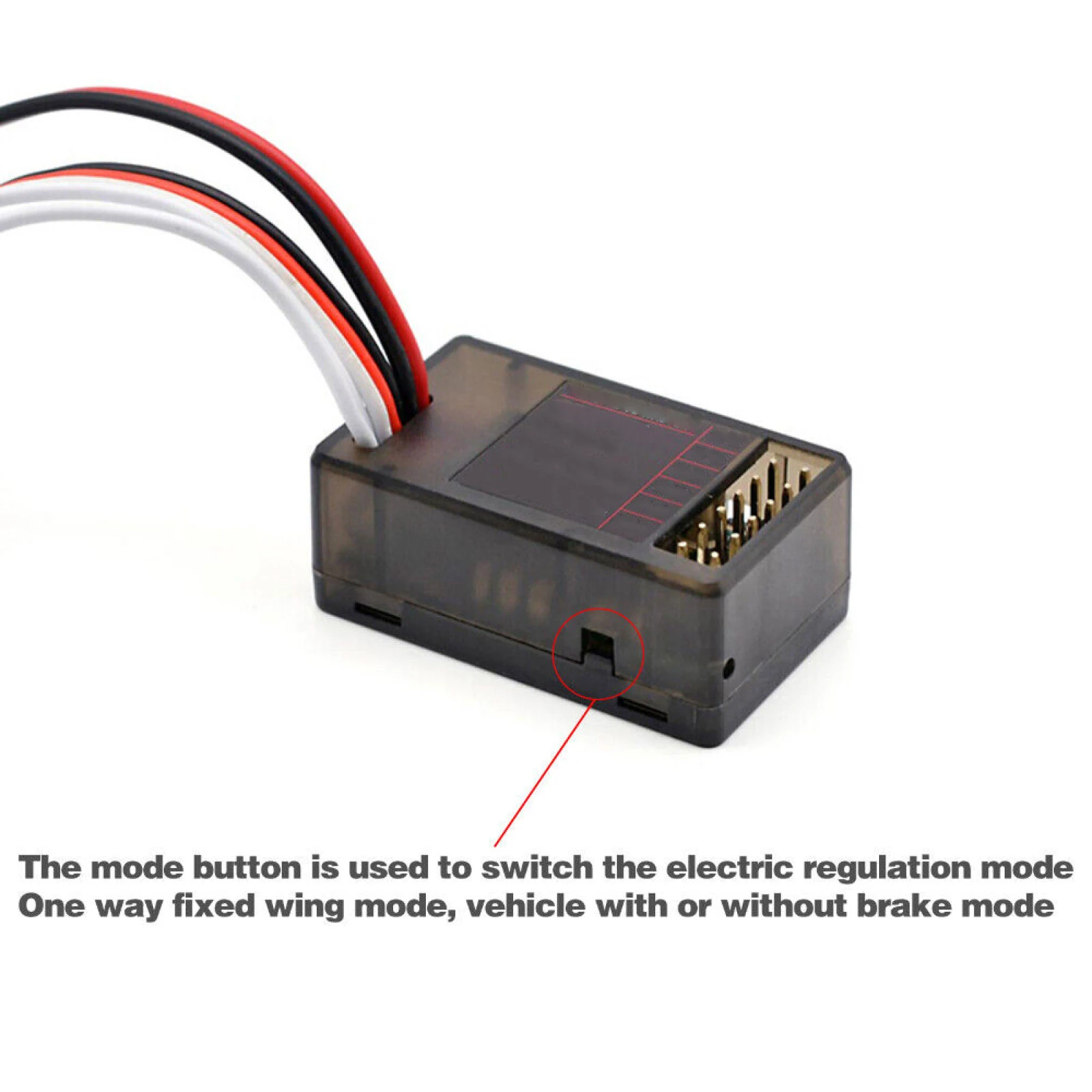 Geborstelde Motor Speed Controller 10A Geborsteld RC ESC 2 s/3 s Dual Way Brake LED Controle voor 1/28 1/24 RC Auto Model