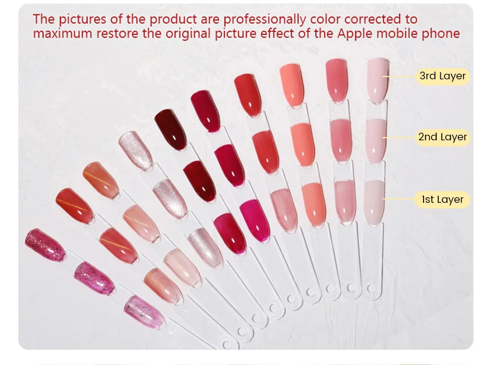 BORN PRETTY 15ml Jelly Nude Rubber Base Gel Natürlicher Milchweißer Klarer Semi-Permanenter Selbstnivellierender Soak-Off UV LED Gel-Lack – Detail 15