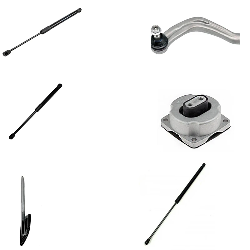 Pneumatic spring ventilation grille shock absorber Left external connecting rod Transmission side suspension system cushion bloc