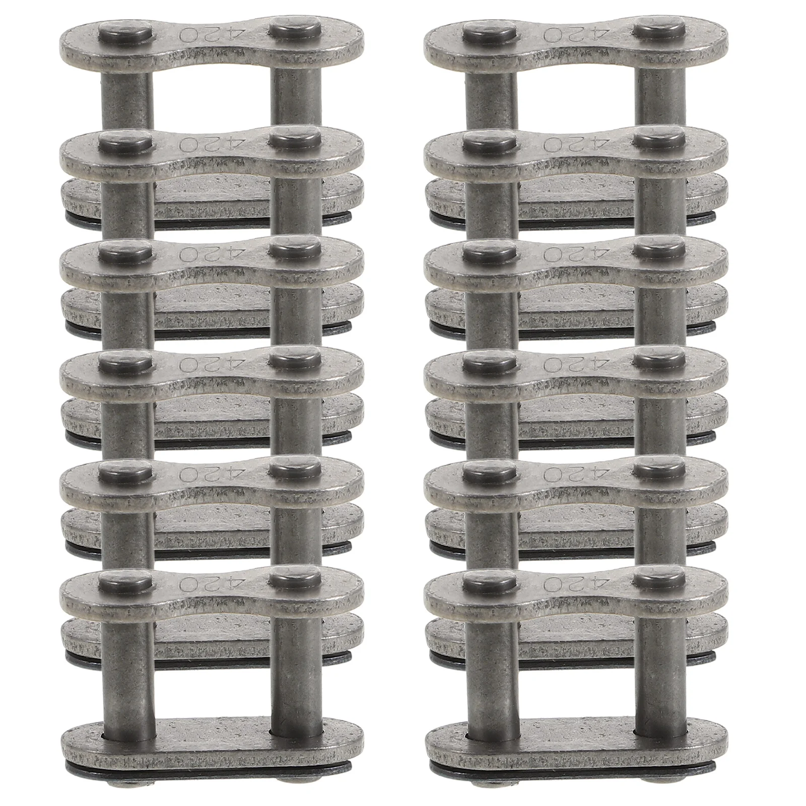 

10pcs Motorcycle Chain Link Connector Durable Metal Repair Joint for Bike ATV Upgrade Strong Transmission Buckle Coupler Heavy