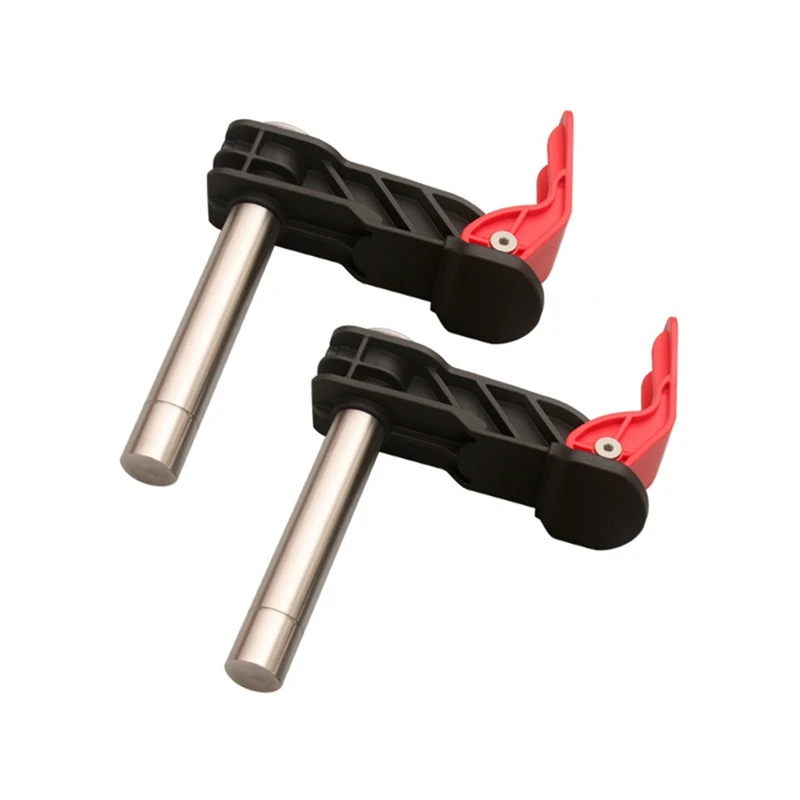 

A96Q-2Pc Workbench Dog Holes Quick Acting Hold Down Clamp Stainless Steel Adjustable Woodworking Bench Press Fixed Tool