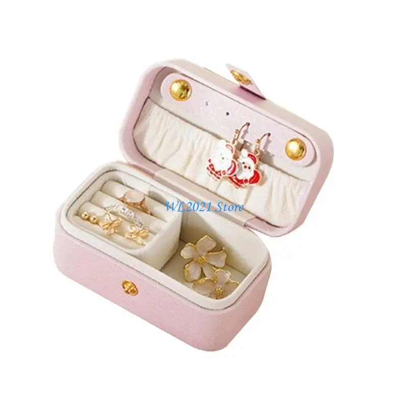 G5GC High-End-Schmuckstaierbox-Ringe Anhänger Ohrring Box Travel Tragbare PU Box