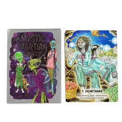 Mystic martian oracle Cards 54 pcs Fate Divination Tarot Cards Fortune Telling Tarot Deck Entertainment Board Game Party Favors