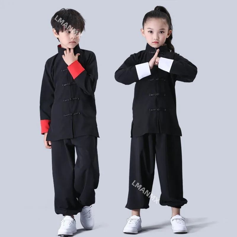 Children's Martial Arts Performance Clothes Kids Top+Pants 2-piece Suit Wushu Training Clothes Chinese Kung Fu Uniform