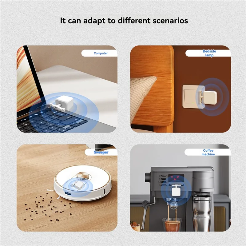 

AAAEL-Tuya Smart Bluetooth Finger Robot Warp Кнопка переключения Key Приложение Smart Life Голосовое управление через Alexa, Google Assistant