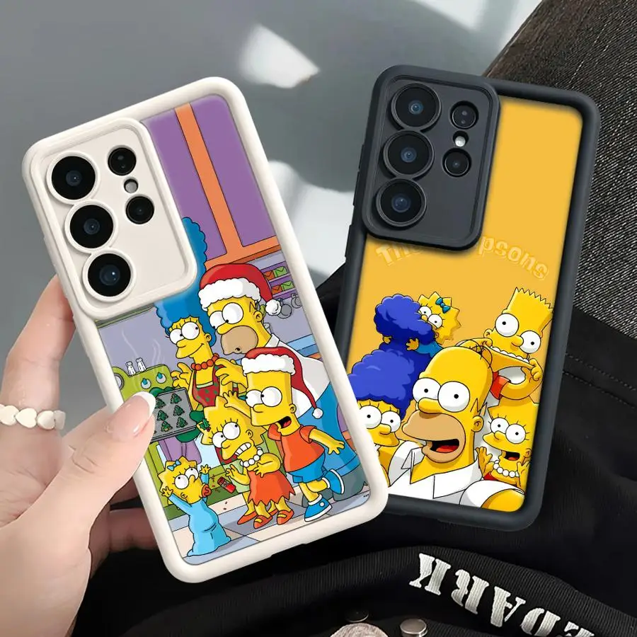 The S-Simpsons Funny Bart Case for Samsung Galaxy S26 S25 Ultra S23 FE S25 Edge S20FE S21 S22 S24 Plus S24Ultra Phone Cover