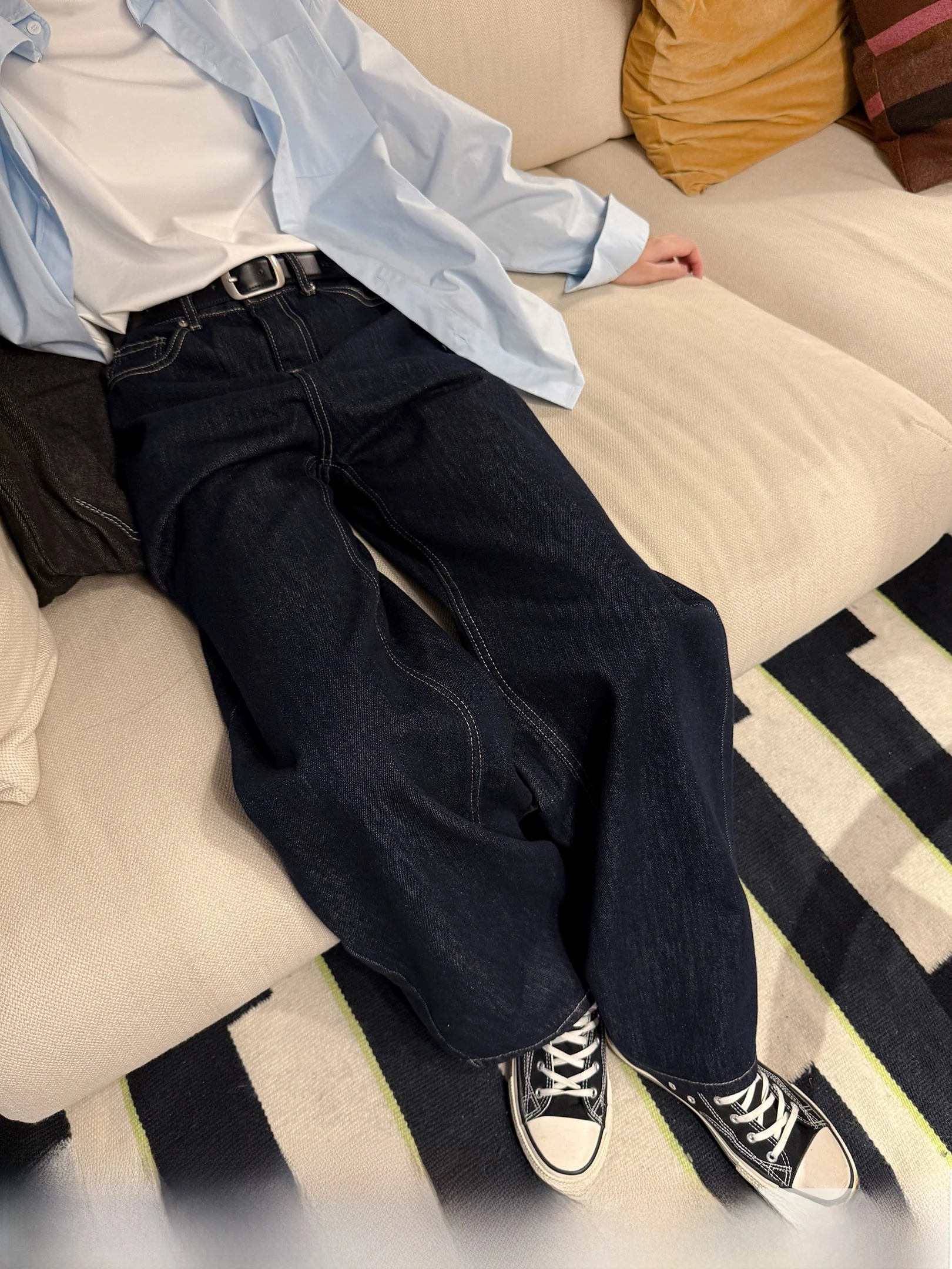 

Versatile Original Jeans Denim Casual Straight Leg Trousers for Women Spring Autumn New Style Comfortable Fit Loose Pants